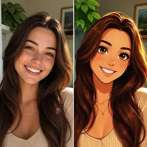 Antes y después: tu foto convertida en retrato animado con Stylzia