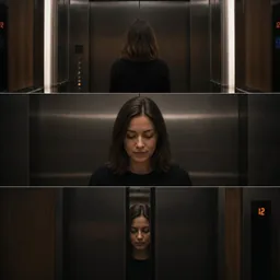 Storyboard Ascensor 3 Paneles