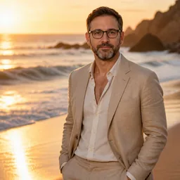 Campaña Moda Playa Atardecer