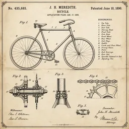 Dibujo de Patente Vintage